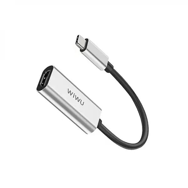 Wiwu Alpha Type-C To HDMI Hub - Gray - Tashqila Wiwu Alpha Type-C To HDMI Hub - Gray - Tashqila